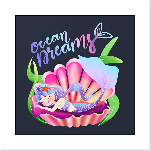 Mermaid Ocean Dreams Sea Life Wall Art by Jake, Chloe & Nate Co.